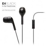 Elago E4 Sound Isolation In-Ear Earphones - слушалки с микрофон за iPhone, iPad, iPod и мобилни телефони (черни)