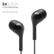 Elago E4 Sound Isolation In-Ear Earphones - слушалки с микрофон за iPhone, iPad, iPod и мобилни телефони (черни) 1