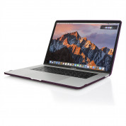 Incipio Feather Cover Case - предпазен кейс за MacBook Pro 15 Touch Bar (модели от 2016 до 2020 година) (лилав) 5