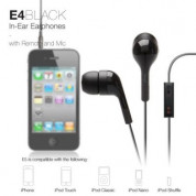 Elago E4 Sound Isolation In-Ear Earphones - слушалки с микрофон за iPhone, iPad, iPod и мобилни телефони (черни) 3