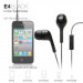 Elago E4 Sound Isolation In-Ear Earphones - слушалки с микрофон за iPhone, iPad, iPod и мобилни телефони (черни) 4