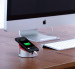 Just Mobile AluCup Deluxe Desktop Stand - поставка с отделение за аксесоари и органаизер за кабели за смартфони и таблети  6