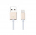 Just Mobile AluCable LED Lightning Cable - здрав и качествен Lightning кабел с LED индикация за iPhone, iPad, iPod с Lightning (златист) 2