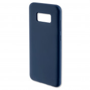 4smarts Cupertino Silicone Case - тънък силиконов (TPU) калъф за Samsung Galaxy S8 (тъмносин)