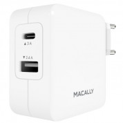 Macally 24W USB-C/USB-A Wall Charger