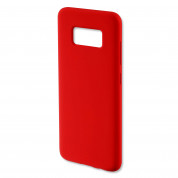 4smarts Cupertino Silicone Case - тънък силиконов (TPU) калъф за Samsung Galaxy S8 (червен)