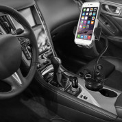 Macally mCup Power Holder Mount - универсална поставка за кола за iPhone и мобилни телефони с ширина от 44мм. до 105мм. 7
