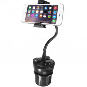 Macally mCup Power Holder Mount - универсална поставка за кола за iPhone и мобилни телефони с ширина от 44мм. до 105мм. 2