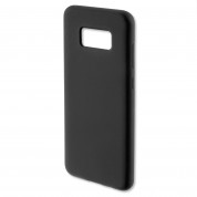4smarts Cupertino Silicone Case - тънък силиконов (TPU) калъф за Samsung Galaxy S8 (черен)