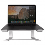 Macally Aluminium Laptop Stand - преносима алуминиева поставка за MacBook и лаптопи (сребриста) 1
