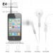 Elago E4 Sound Isolation In-Ear Earphones - слушалки с микрофон за iPhone, iPad, iPod и мобилни телефони (черни) 8