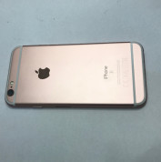 Apple iPhone 6S Battery (Back) Cover - оригинален заден панел с бутони, заден микрофон, Lightnng порт и светкавица за iPhone 6S (розово злато)