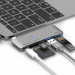 Elago Multi USB-C Hub - USB-C хъб към 2xUSB 3.0, MicroSD, SD и USB-C за MacBook и устройства с USB-C порт (тъмносив) 1
