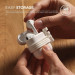 Elago AirPods Strap - тънко силиконово въженце за безжични слушалки Apple AirPods (бял-фосфор) 7