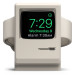 Elago W3 Watch Stand - силиконова винтидж поставка в стила на Apple Macintosh (1984) за Apple Watch (бяла) 1