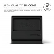 Elago M4 Stand - силиконова винтидж поставка в стила на стар Apple монитор за iPhone 8, iPhone 7, iPhone 6S, iPhone 6 (черен) 6