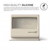 Elago M4 Stand - силиконова винтидж поставка в стила на стар Apple монитор за iPhone 8, iPhone 7, iPhone 6S, iPhone 6 (бял) 6