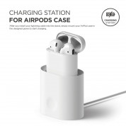 Elago Airpods Charging Station - док станция за зареждане на Apple Airpods (бяла) 2