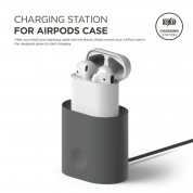 Elago Airpods Charging Station - док станция за зареждане на Apple Airpods (тъмносива) 1