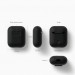 Elago Airpods Silicone Case - силиконов калъф за Apple Airpods (черен) 5