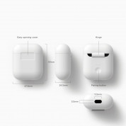 Elago Airpods Silicone Case - силиконов калъф за Apple Airpods (бял) 4