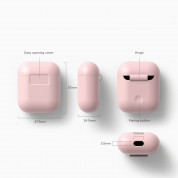 Elago Airpods Silicone Case - силиконов калъф за Apple Airpods (розов) 4