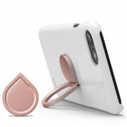 Elago Ring Holder Stand - поставка и аксесоар против изпускане на вашия смартфон (розово злато)