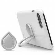 Elago Ring Holder Stand - поставка и аксесоар против изпускане на вашия смартфон (сребриста)