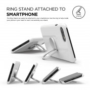 Elago Ring Holder Stand - поставка и аксесоар против изпускане на вашия смартфон (сребриста) 2