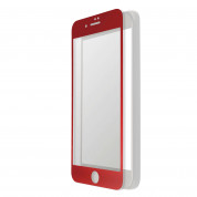 4smarts Second Glass Curved 2.5D - калено стъклено защитно покритие с извити ръбове за целия дисплея на iPhone 8 Plus, iPhone 7 Plus (червен)