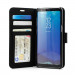 Prodigee Wallegee Case - кожен калъф, тип портфейл с отделящ се кейс и поставка за Samsung Galaxy S8 (черен) 2