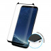 Eiger 3D Glass Case Friendly Curved Tempered Glass - калено стъклено защитно покритие с извити ръбове за целия дисплея на Samsung Galaxy S8 (черен-прозрачен) 2