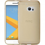 Ultra-Slim Case - тънък силиконов (TPU) калъф (0.3 mm) за HTC 10 (черен-прозрачен)