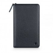 Beyzacases Wallet Leather Universal Case - универсален кожен (естествена кожа) калъф тип портфейл за смартфони до 6 инча (черен)