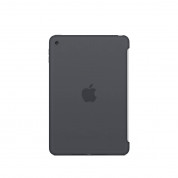 Apple Silicone Case - оригинален силиконов кейс за iPad mini 4 (тъмносив)