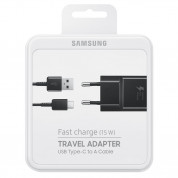 Samsung USB-C Fast Charger EP-TA20EBECGWW - захранване и USB-C кабел за устройства с USB-C стандарт (черен) (ритейл опаковка) 4