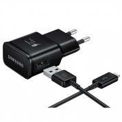 Samsung USB-C Fast Charger EP-TA20EBECGWW - захранване и USB-C кабел за устройства с USB-C стандарт (черен) (ритейл опаковка)