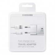 Samsung USB-C Fast Charger EP-TA20EWECGWW - захранване и USB-C кабел за устройства с USB-C стандарт (бял) (retail) 5