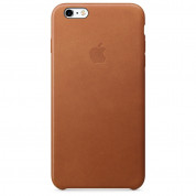 Apple iPhone Case - оригинален кожен кейс (естествена кожа) за iPhone 6 Plus, iPhone 6S Plus (светлокафяв)