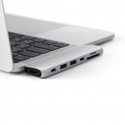 Satechi USB-C Pro USB Hub - мултифункционален хъб за свързване на допълнителна периферия за MacBook Pro (сребрист) 1