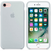 Apple Silicone Case - оригинален силиконов кейс за iPhone 8, iPhone 7 (бледосин) 5