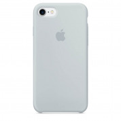 Apple Silicone Case - оригинален силиконов кейс за iPhone 8, iPhone 7 (бледосин)