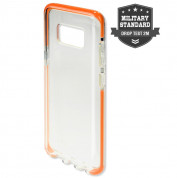 4smarts Soft Cover Airy Shield - хибриден удароустойчив кейс за Samsung Galaxy S8 (оранжев-прозрачен)
