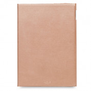 Knomo Leather Wrap Folio Case - луксозен кожен (естествена кожа) кейс и поставка за iPad Pro 9.7 (розово злато)