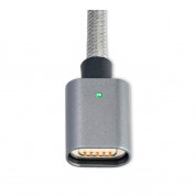 4smarts Magnetic USB Cable GravityCord Cable + Lightning & Micro-USB Connectors - кабел с магнитен накрайник с Lightning и MicroUSB конектори (сив) 1