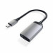 Satechi Aluminum 4K USB-C to HDMI Adapter - адаптер с поддръжка на 4K за свързване от USB-C към HDMI (тъмносив) 1