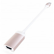 Satechi Aluminum 4K USB-C to HDMI Adapter - адаптер с поддръжка на 4K за свързване от USB-C към HDMI (розово злато) 1
