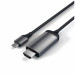 Satechi Aluminum 4K USB-C to HDMI Cable - кабел с поддръжка на 4K за свързване от USB-C към HDMI (тъмносив) 1