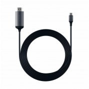 Satechi Aluminum 4K USB-C to HDMI Cable - кабел с поддръжка на 4K за свързване от USB-C към HDMI (тъмносив) 5