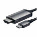 Satechi Aluminum 4K USB-C to HDMI Cable - кабел с поддръжка на 4K за свързване от USB-C към HDMI (тъмносив) 2
